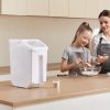 Rice Storage Container, 4.5Gallon/20L Capacity Large Dog Food Dispenser Bin, Kitchen Ingredient Grain Cereal Flour Bin