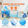3 in 1 Kids Play Tent with Tunnel, Basketball Hoop for Boys, Girls, Babies and Toddlers