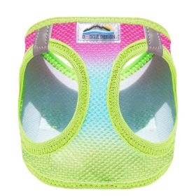 American River Choke Free Dog Harness Ombre Collection (Color: Rainbow, size: 2X-Large)